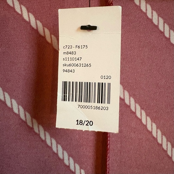 Lane Bryant Red Stripe Wrap Dress - Picture 6 of 11